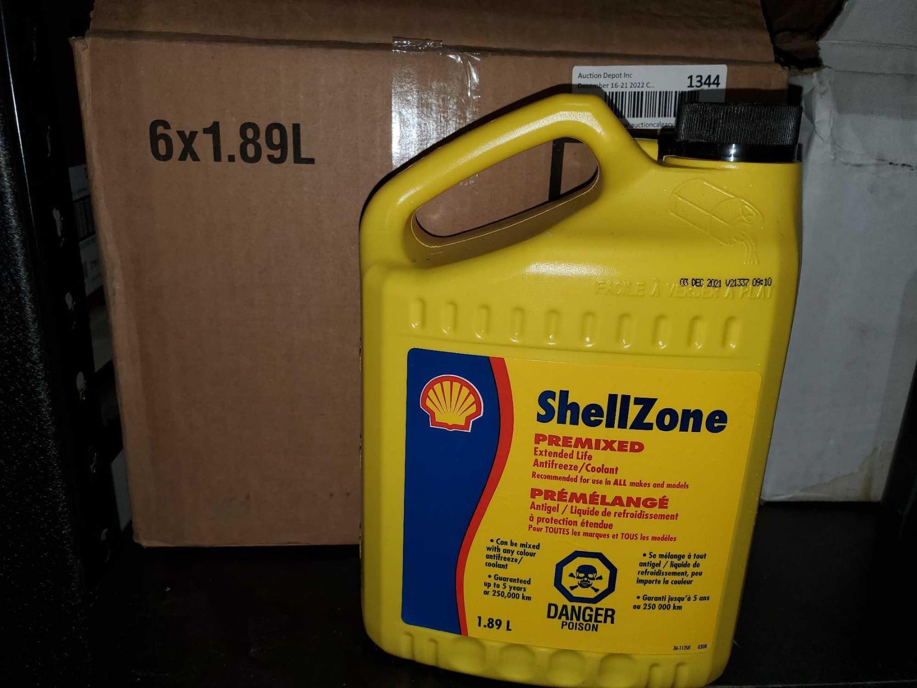 Shell Zone Premixed Extended Life Antifreeze/Coolant 6x1.89L