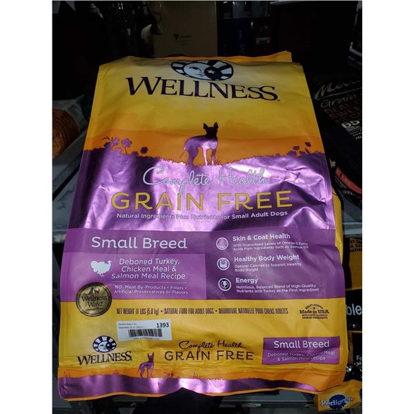 Wellness complete Health Grain free dog food - 11lbs