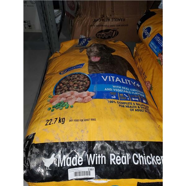 Pedigree Vitality real chicken dog food - 22.7KG