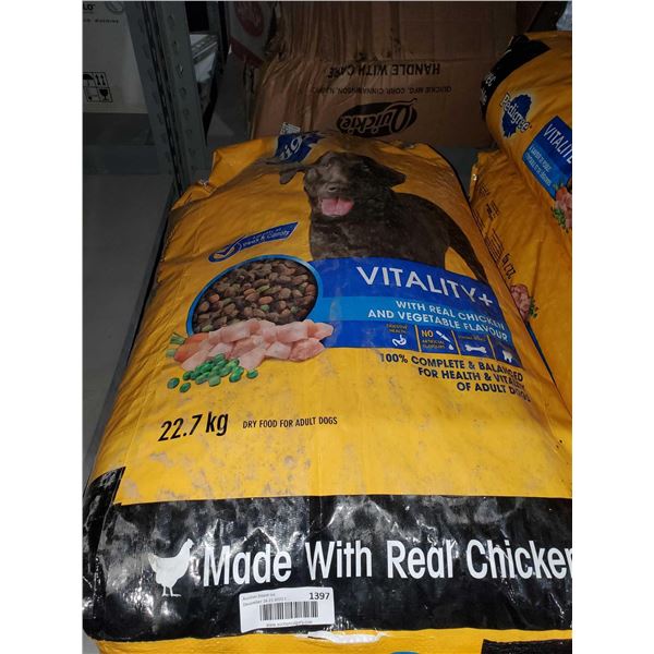 Pedigree Vitality real chicken dog food - 22.7KG