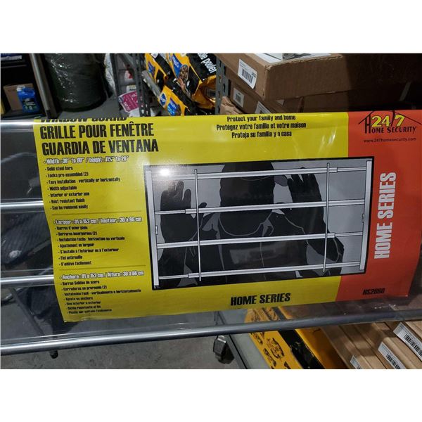 Home Series Window Security Grill 36x60 - Adjustable Height