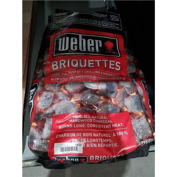 Weber Charcoal BBQ Briquettes 20Lbs
