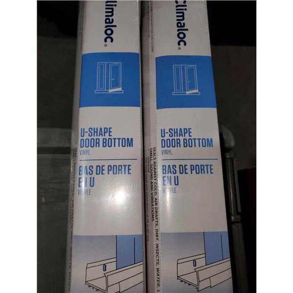 Climaloc U-Shaped Bristled Door Bottom - Lot of 2