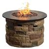 Image 1 : Bond Signature 36.6-in W Brown Composite Propane Gas Fire Pit Table- DAMAGED