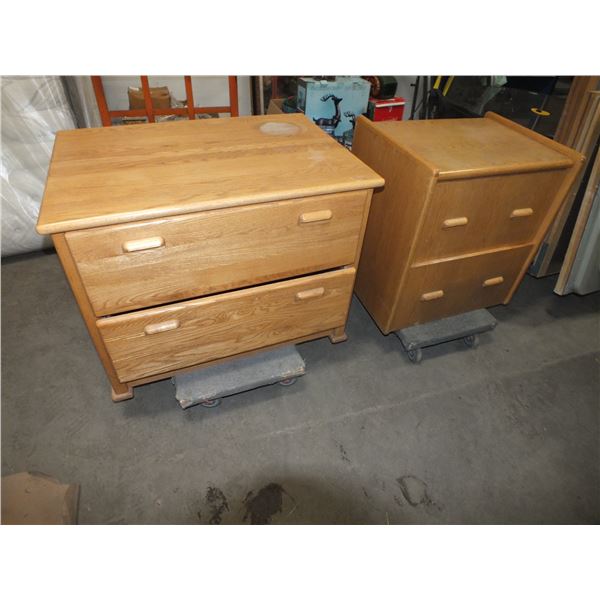 2 Wooden Cabinets