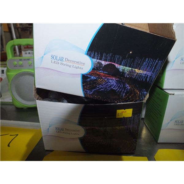 7 Boxes Of Solar LED Light Strings