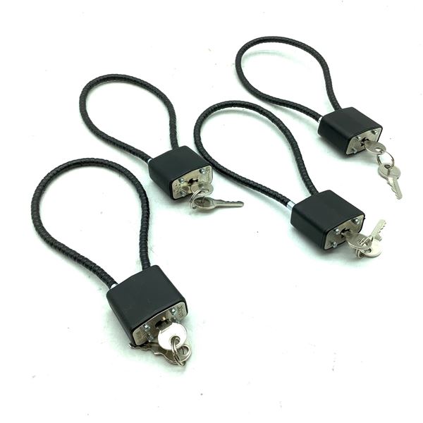 Cable Locks, Keyed, 11" X 4, New