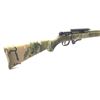 Image 3 : Savage 93R17 Bolt Action Rifle 17 HMR 16" Threaded Barrel Green With Camo Synthetic Stock