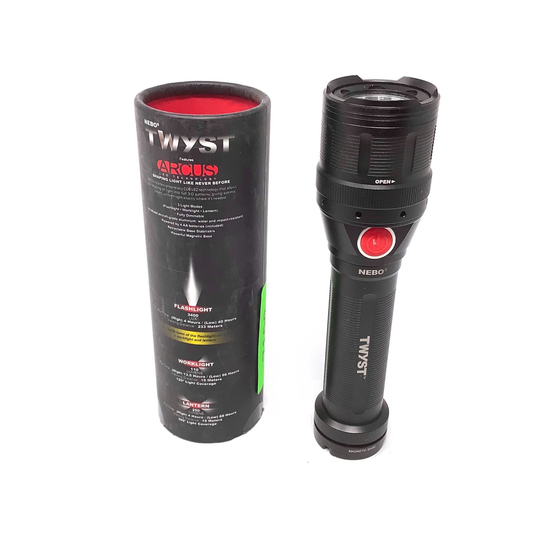 NEBO TWYST LED 110 Lumens Flashlight