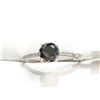 Image 1 : 10K YELLOW GOLD BLACK DIAMOND(1CT)16 SIDE DIAMONDS