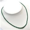 Image 3 : 10K WHITE GOLD NATURAL EMERALD(37CT) NECKLACE