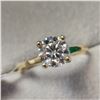 Image 1 : 10K YELLOW GOLD MOISSANITE(1.8CT) RING(~WEIGHT 2G)