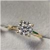 Image 2 : 10K YELLOW GOLD MOISSANITE(1.8CT) RING(~WEIGHT 2G)