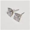 Image 2 : SILVER CUBIC ZIRCONIA EARRINGS