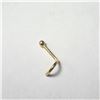 Image 1 : 14K YELLOW GOLD 0.14G  NOSE PIN