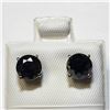 Image 1 : 14K WHITE GOLD BLACK DIAMOND(2.14CT) EARRINGS