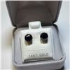 Image 4 : 14K WHITE GOLD BLACK DIAMOND(2.14CT) EARRINGS