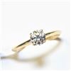 Image 2 : 10K YELLOW GOLD WHITE MOISSANITE (0.5CT) RING
