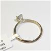 Image 4 : 10K YELLOW GOLD WHITE MOISSANITE (0.5CT) RING