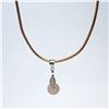 Image 3 : SILVER ROSE QUARTZ WITH HIGH FASHION CHORD NECKLACE