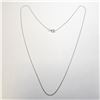 Image 1 : 10K WHITE GOLD 0.32G 16" NECKLACE