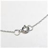 Image 3 : 10K WHITE GOLD 0.32G 16" NECKLACE
