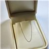 Image 4 : 10K WHITE GOLD 0.32G 16" NECKLACE