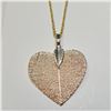 Image 1 : NATURAL LEAF WITH GOLD PLATED 18" CHAIN NECKLACE