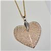 Image 2 : NATURAL LEAF WITH GOLD PLATED 18" CHAIN NECKLACE