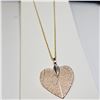 Image 3 : NATURAL LEAF WITH GOLD PLATED 18" CHAIN NECKLACE