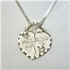Image 1 : SILVER 2 SEPARABLE HEART WITH 24"  NECKLACE