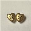 Image 1 : 14K YELLOW GOLD HEART SHAPE KID SCREW BACKS