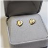Image 3 : 14K YELLOW GOLD HEART SHAPE KID SCREW BACKS