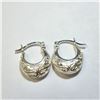 Image 1 : SILVER HOOP EARRINGS