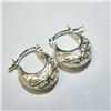 Image 2 : SILVER HOOP EARRINGS