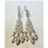 Image 1 : SILVER CZ DROP STYLE  EARRINGS (~WEIGHT 6.7G)