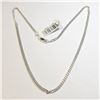 Image 1 : SILVER CURB 18"  NECKLACE (~WEIGHT 7.5G)