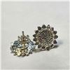 Image 3 : SILVER SUNFLOWER SHAPE EARRINGS