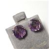 Image 2 : 14K YELLOW GOLD AMETHYST(3.25CT) EARRINGS