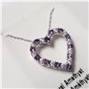 Image 2 : SILVER AMETHYST 18" NECKLACE