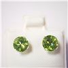 Image 1 : 10K YELLOW GOLD PERIDOT(1.37CT) EARRINGS