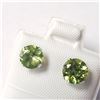 Image 3 : 10K YELLOW GOLD PERIDOT(1.37CT) EARRINGS