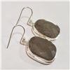 Image 2 : SILVER GEMSTONE EARRINGS (~WEIGHT 13.26G)