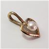 Image 2 : 14K YELLOW GOLD FRESHWATER PEARL  PENDANT