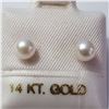 Image 1 : 14K YELLOW GOLD FRESHWATER PEARL EARRINGS