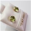 Image 2 : 14K YELLOW GOLD PERIDOT EARRINGS