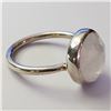 Image 2 : SILVER MOONSTONE  RING (~SIZE 8.5)(~WEIGHT 4.88G)