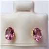 Image 1 : 18K YELLOW GOLD TOURMALINE EARRINGS
