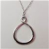 SILVER  NECKLACE (~LENGTH 18INCHES)