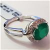 Image 2 : SILVER GREEN ONYX(3.05CT)  RING (~SIZE 7)